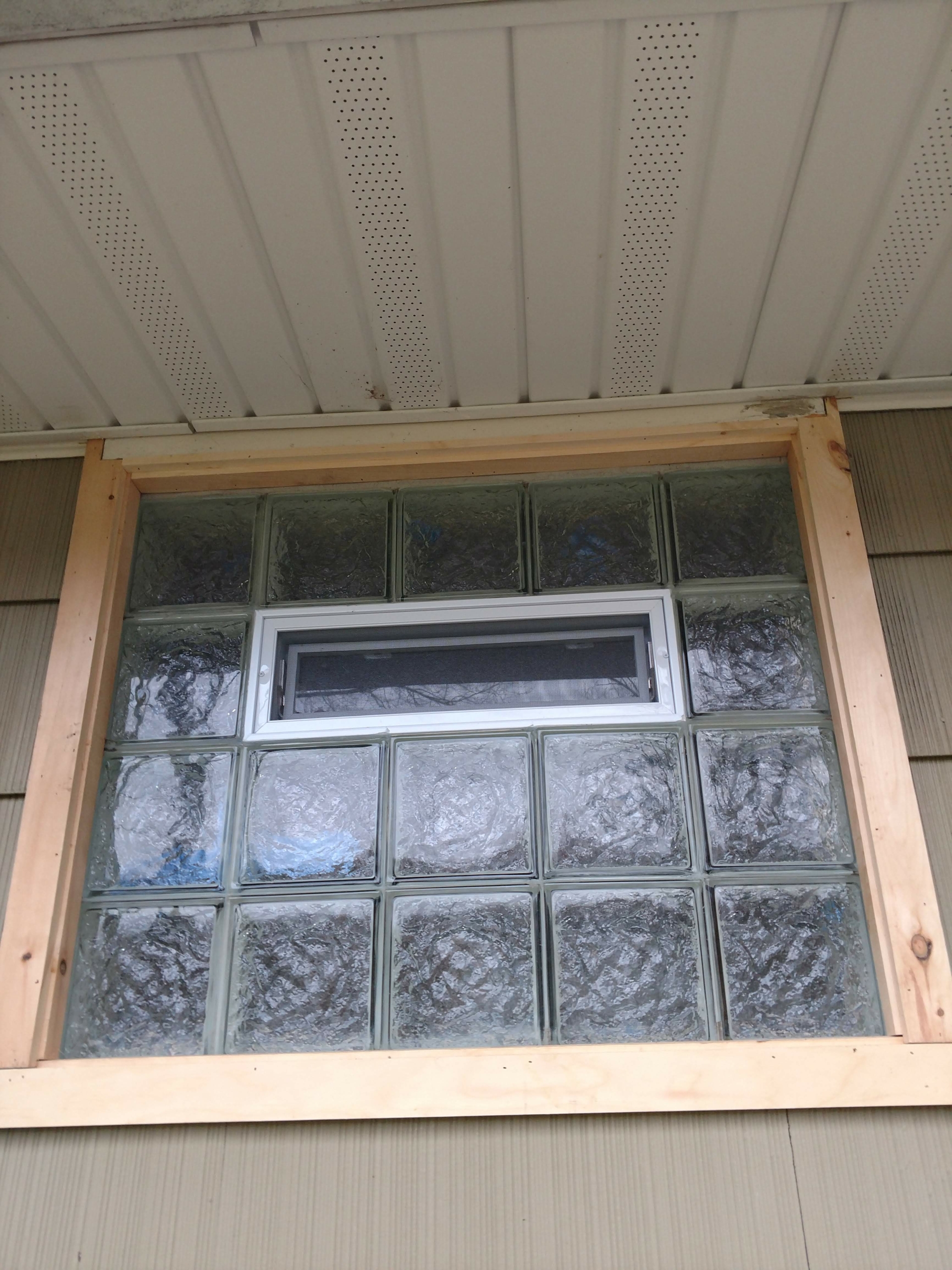 Exterior work of a window