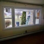 Interior work on a window