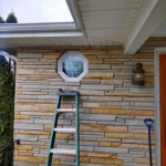 Exterior work on a window