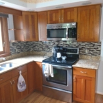 Interior work of a kitchen