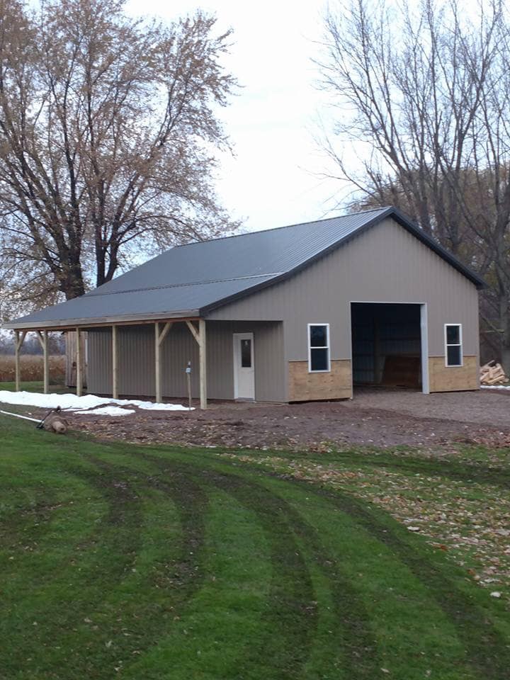 Exterior siding work on a house