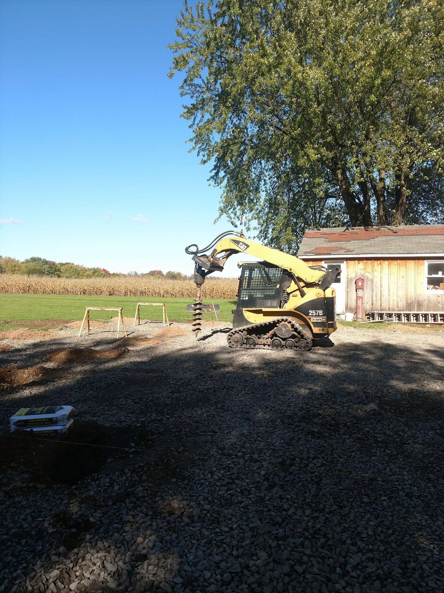 Bulldozer on a construction site